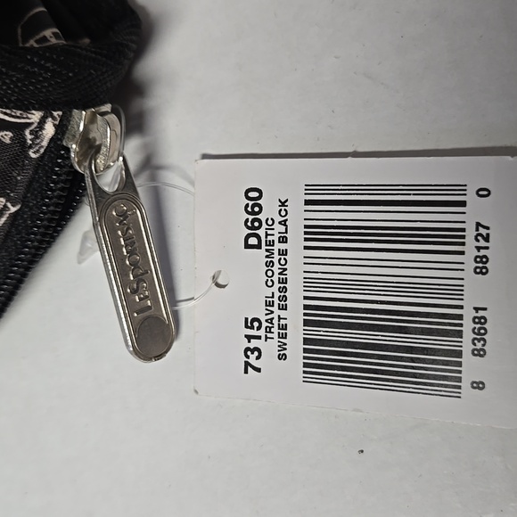 LeSportsac Travel Cosmetic Sweet Essence Black 7.5"x5.5"x3" - Picture 7 of 8